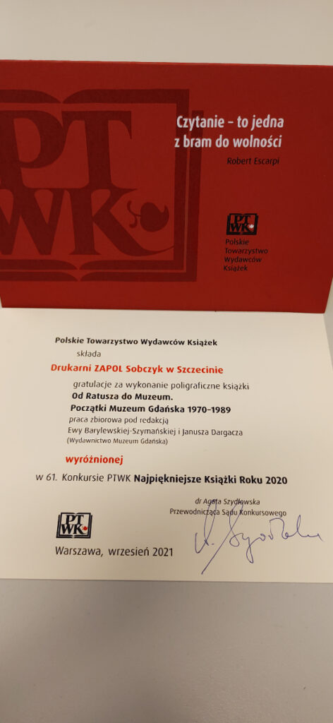 Nagroda PTWK dla ZAPOL